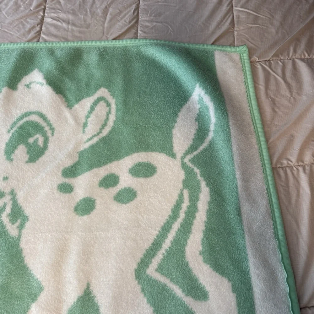 Vintage Disney Bambi Baby Blanket Crib Blanket 36